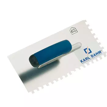 Truelle dentée avec manche souple 3 mm (inoxydable)